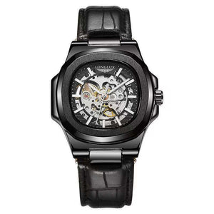Barrel - shaped Leather Belt Men's Waterproof Mechanical Watch - MZ WorldMZ WorldMZ WorldBarrel - shaped Leather Belt Men's Waterproof Mechanical Watch