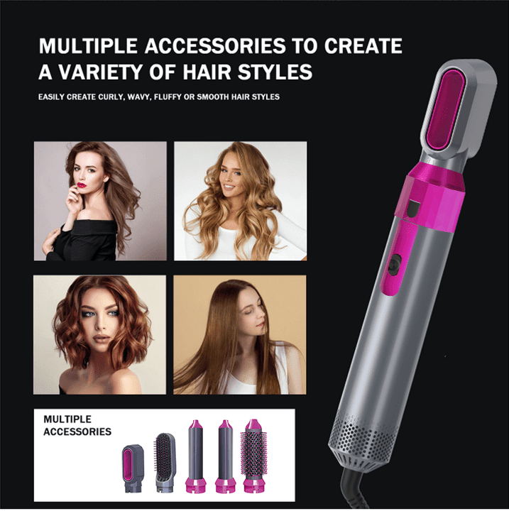 Hot Air Brush (5 - in - 1) - MZ WorldMZ WorldMZ WorldHot Air Brush (5 - in - 1)