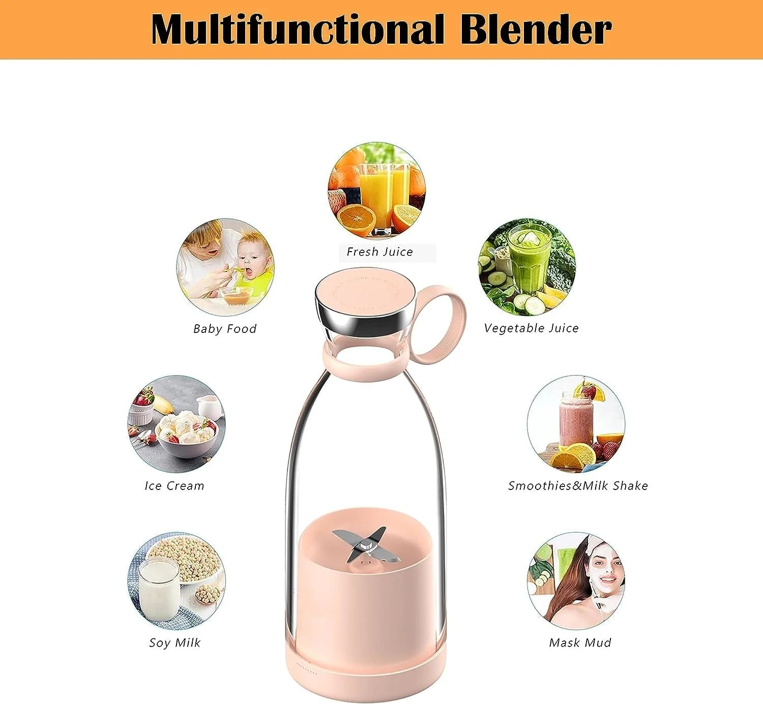 Portable Juicer Bottle - MZ WorldMZ WorldMZ WorldPortable Juicer Bottle